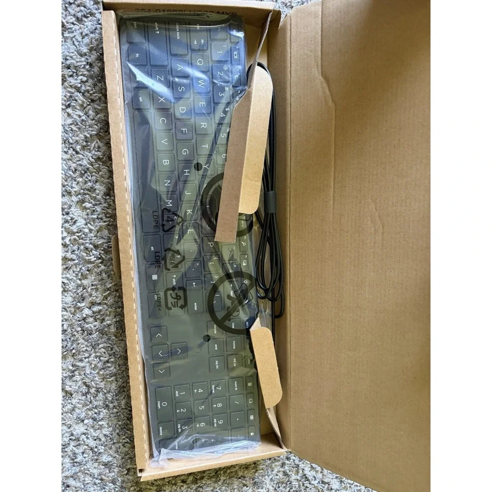 Genuine HP Halley USB Slim Wired Keyboard L96909-001
